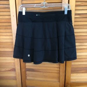 Lululemon Athletic skort black in good condition lightly worn